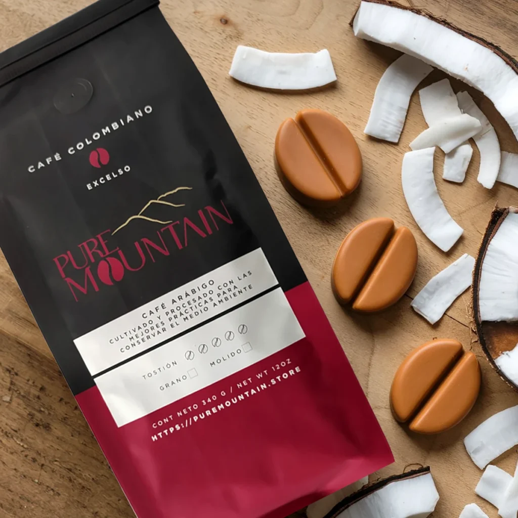 El mejor café de coco caramelo de Colombia.